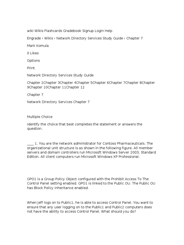 Active Directory Group Policy Management | PDF | Group Policy | Active ...