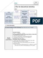 (PLANETS) Plan For Educational Activities: School Facility For Online Exchange