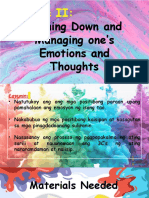 Calming Down and Managing One's Emotions and Thoughts: Upporting Nabling and Mpowering Tudents