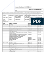 Participants Handouts-AUDIT PLAN Assessment Plan Date: 15 December 2015