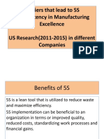 Barriers That Lead To 5S Inconsistency in Manufacturing