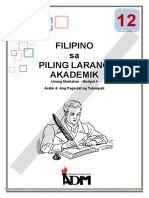 MODULE 4 Filipino Sa Piling Larang Akad Talumpati