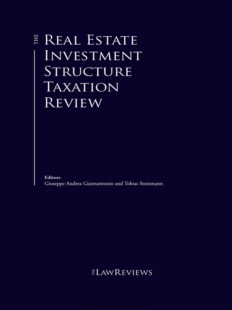 The Real Estate Investment Structure Taxation Review - 1st Edition ...