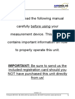 Firmware BETA50 / © 2005-2009 by Aaronia AG, DE-54597 Euscheid, WWW - Aaronia.de