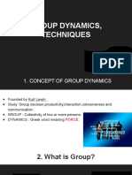 Group Dynamics, Techniques: Jishnu V