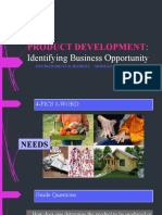 Product Development:: Identifying Business Opportunity