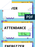 ICT 12 - St. Paul Class Schedule and Orientation