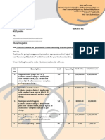 Financial Proposal For Spondon Oil Product Launching Program, 2022