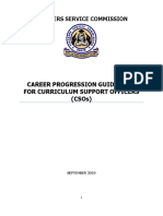 Career Guidelines For Curriculum Support Officers