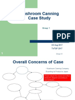 Mushroom Canning Case Study: Group 1