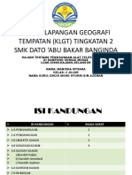 Kajian Lapangan Geografi Tempatan (KLGT) Tingkatan