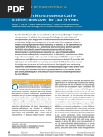 Advances in Microprocessor Cache Architectures Over The Last 25 Years