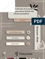 Presentasi Filsafat Pend Kel 2 Kelas E PBI 22 - Zuan, Asa, Gita