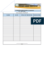 Reading Corner Borrower'S Logbook S.Y. 2021-2022 Name Date Title of The Book Signature