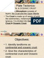 Continental & Oceanic Crust Characteristics