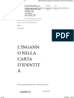 L'inganno Nella Carta D'identità