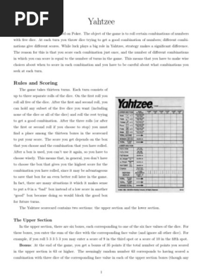 Yahtzee