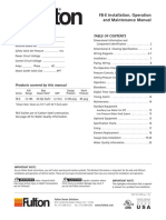 FB-E Installation, Operation and Maintenance Manual