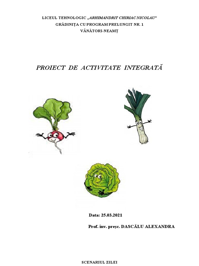Proiect Activitate Integrata - Grupa Mică | PDF
