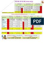 CALENDAR - ȘCOLAR 2022-2023 - Primar