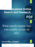 Contextualized Online Search and Research Guide
