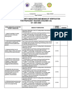 RPMS PPST 2022 Checklist