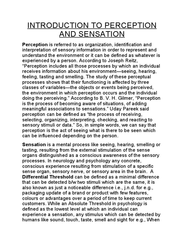 Introduction of Perception and Muller Lyre Experiment. PDF