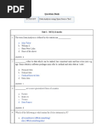 18CSO106T Data Analysis Using Open Source Tool: Question Bank