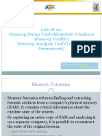 Lab 18-19: Memory Dump Tool (Moonsols Windows Memory Toolkit) Memory Analysis Tool (Volatility Framework)