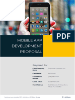 Mobile App Development Proposal: Prepared For
