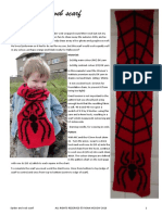Spider and Web Scarf: by Fiona Mcgow