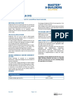 Masterlife Sra 915: Shrinkage Reducing Admixture For Cementitious Based Materials. Material Description