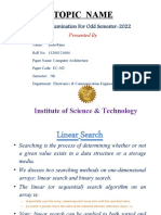 Topic Name: Institute of Science & Technology