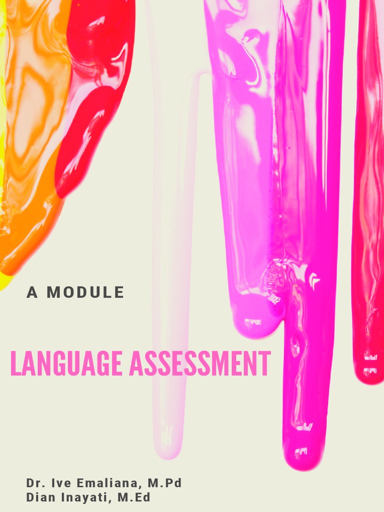 Language Assessment Module Overview | PDF | Educational Assessment ...