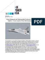 China Designed and Substantially Produced JF-17 Thunder Fighter From Air Power Asia