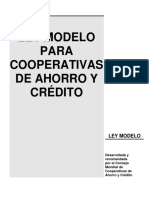 Ley Modelo para Cooperativas de Ahorro y