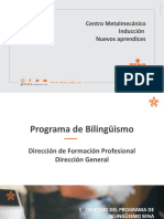 Inducción Bilingüismo Actualizada - Septiembre 2021 - CMM