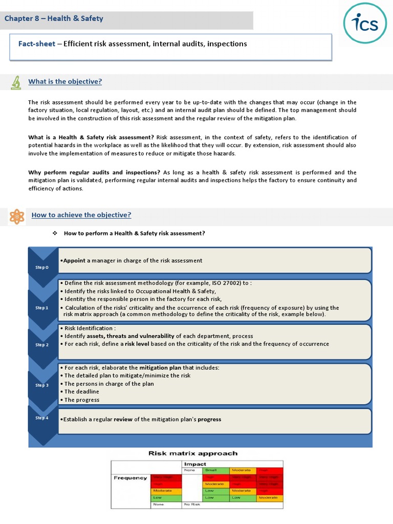 Chapter 8-ICS Social Factsheet Health & Safety Efficient Risk ...