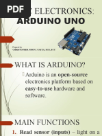 Basic Electronics: Arduino Uno: Christopher John I. Gayta, Ece, Ect