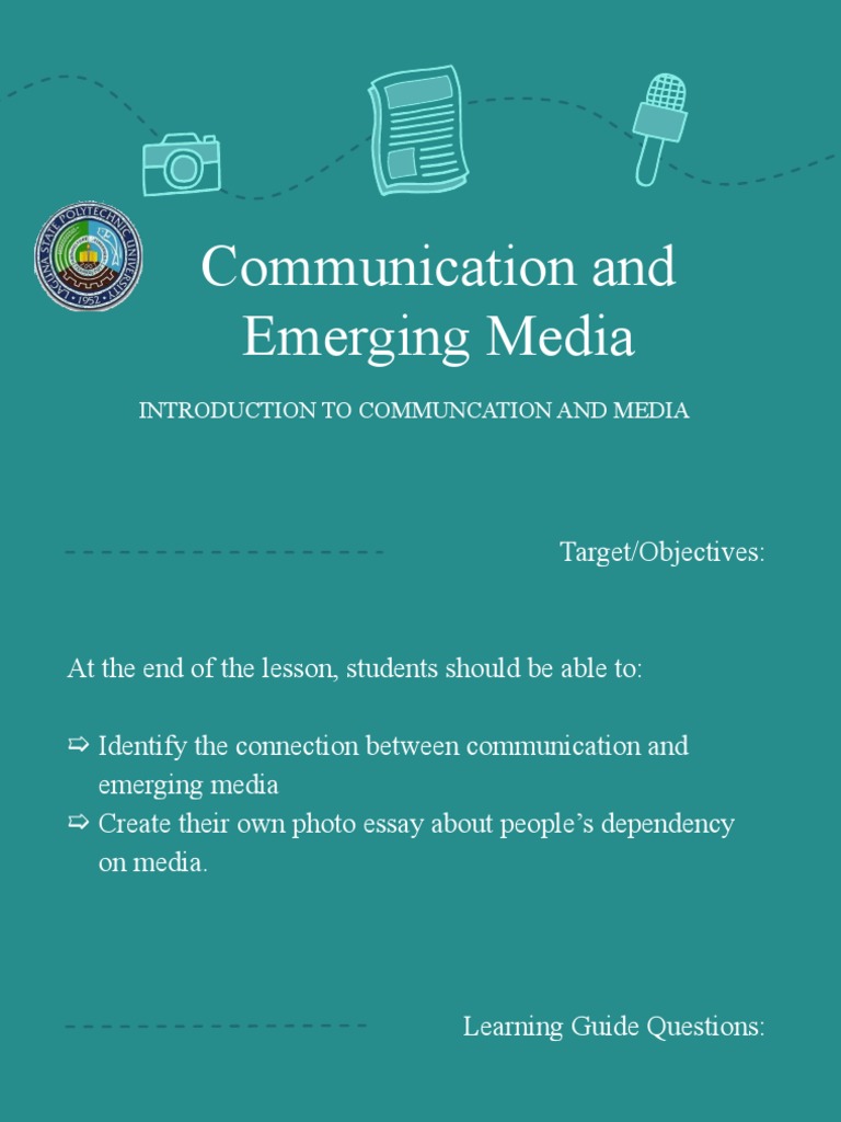 Communication and Emerging Media | PDF | Mass Media | Technological ...