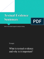 Textual Evidence Writings PP
