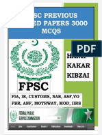 FPSC Previous Solved Papers 3000mcqs