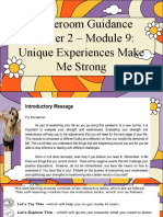 Homeroom Guidance Quarter 2 - Module 9: Unique Experiences Make Me Strong