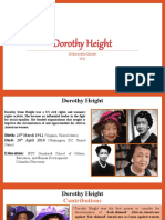 Dorothy Height: A Pioneer for Women's and Civil Rights