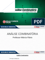 Aulão Análise Combinatória - Márcio Flávio
