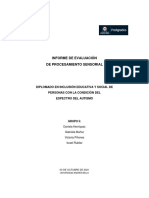 Informe Evaluación de Procesamiento Sensorial