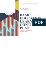 Basic Education Learning Continuity Plan: Tinagaan Integrated School