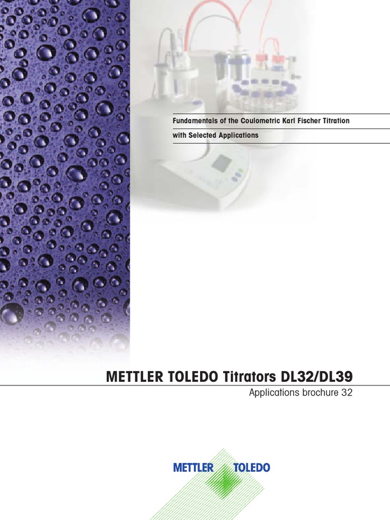 Manual Dl39 Mettler PDF Titration Chemistry