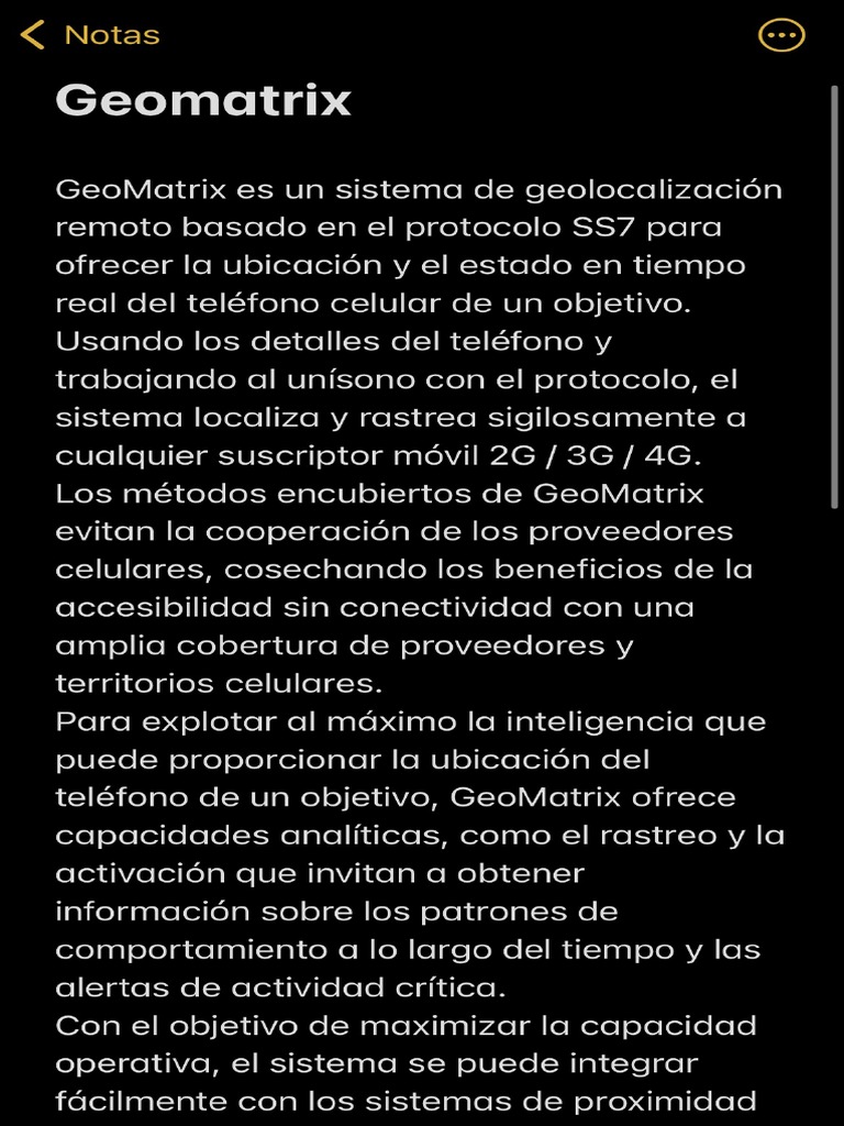 Geomatrix ss7 | PDF