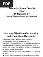 Unit 1 - Computer System Security